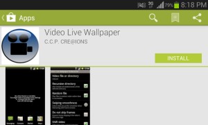 Video Live Wallpaper Screenshot